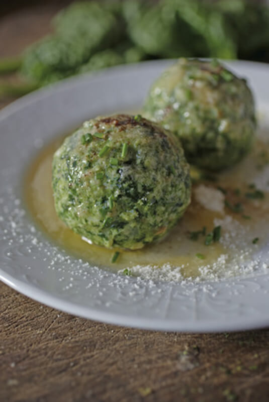Spinach dumplings